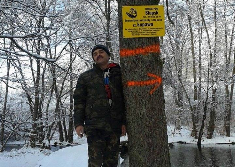 Oznakowanie łowiska na rzece Łupawa